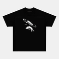 Camiseta Unisex Galaxia Einstein – Diseño Científico Minimalista, Manga Corta, Cuello Redondo, Negra