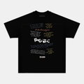 Camiseta Unisex Frases Filosóficas – Diseño Tipográfico Inspirador con Citas Reflexivas, Manga Corta, Cuello Redondo, Negra