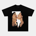 Camiseta Unisex Arte Fotográfico Espejo – Diseño Editorial Estético Moderno, Manga Corta Negra