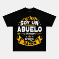 Camiseta de Abuelo "Abuelo con Razón" - Regalo Personalizado y Emotivo